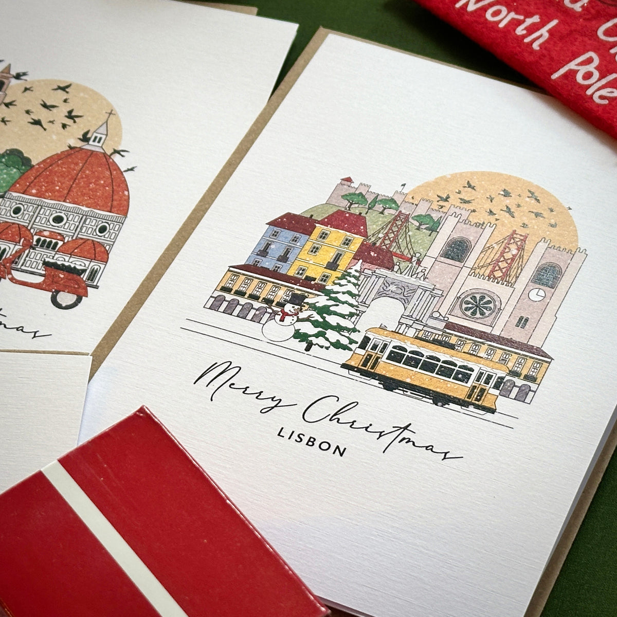 Boston Personalised Christmas/Holiday Greeting Card