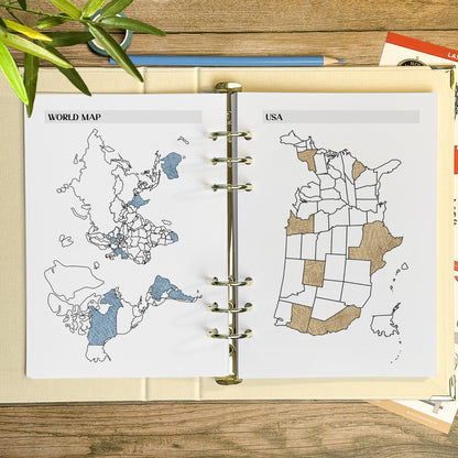 Personalised Travel Journal Binder | Toile