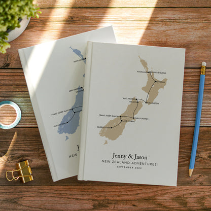 Custom Map USA Road Trip Personalised Travel Journal