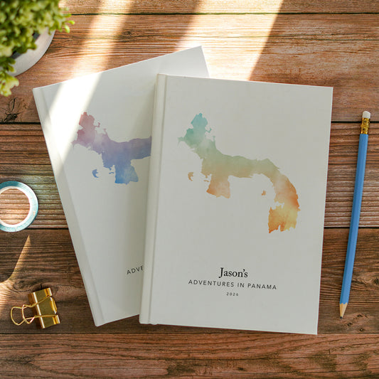 Panama Personalised Watercolour Travel Journal