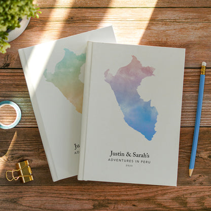Peru Personalised Watercolour Travel Journal