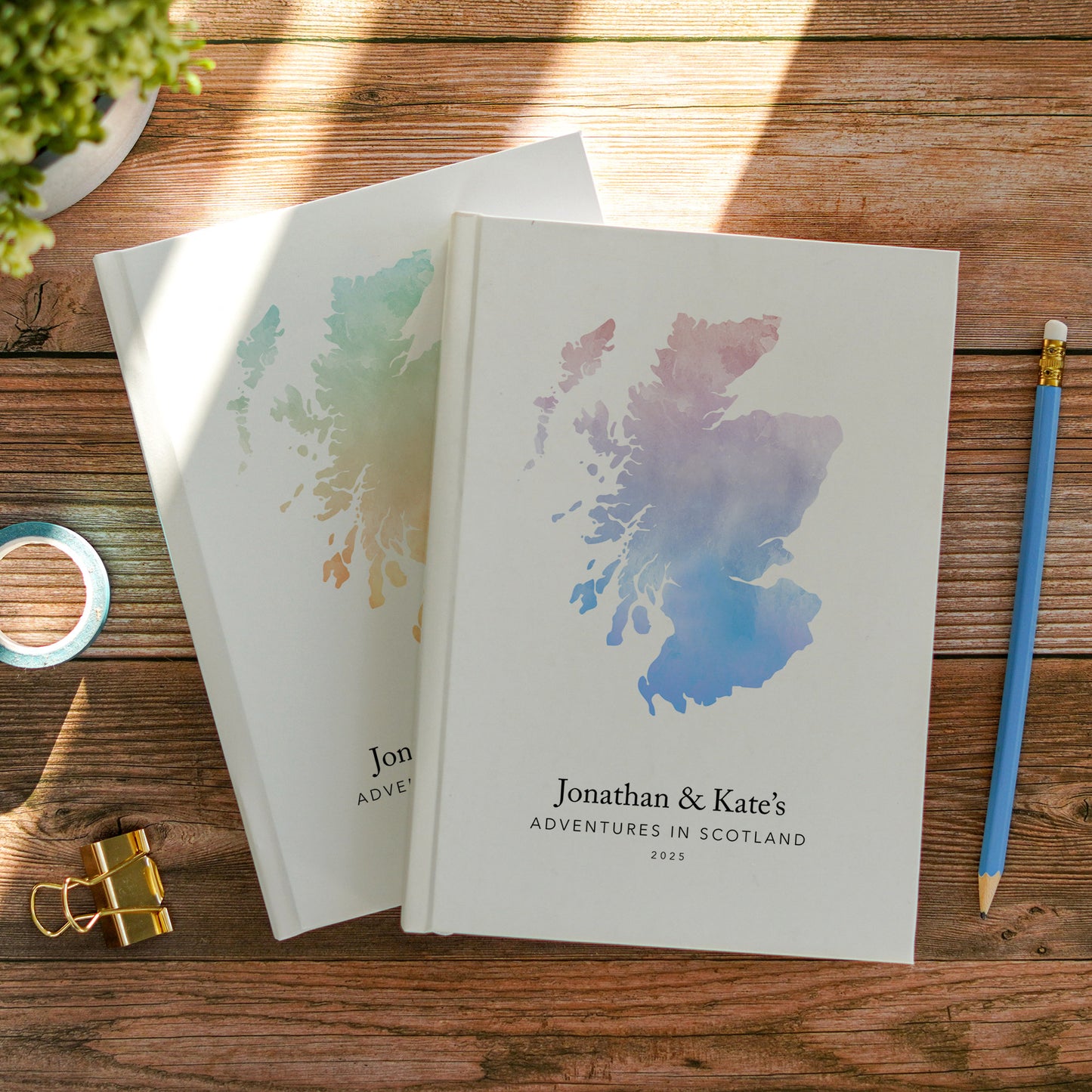 Scotland Personalised Watercolour Travel Journal