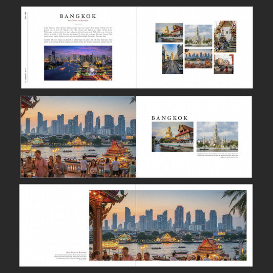 South East Asia | Photo Book Layout Template