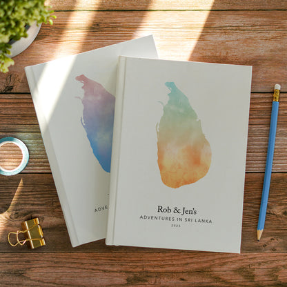 Sri Lanka Personalised Watercolour Travel Journal