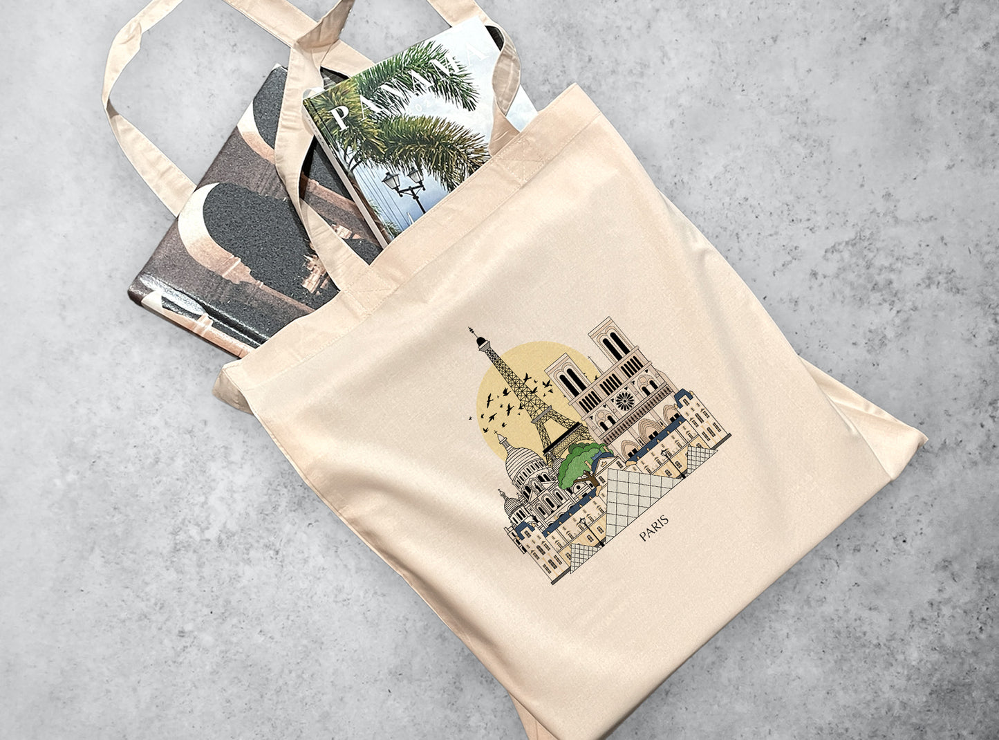 Paris France Personalised Tote Bag