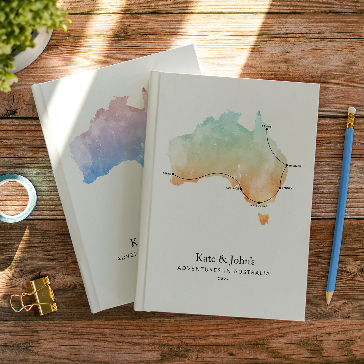 Australia Personalised Travel Journal | Travel Map Diary, Planner & Bucket List Book