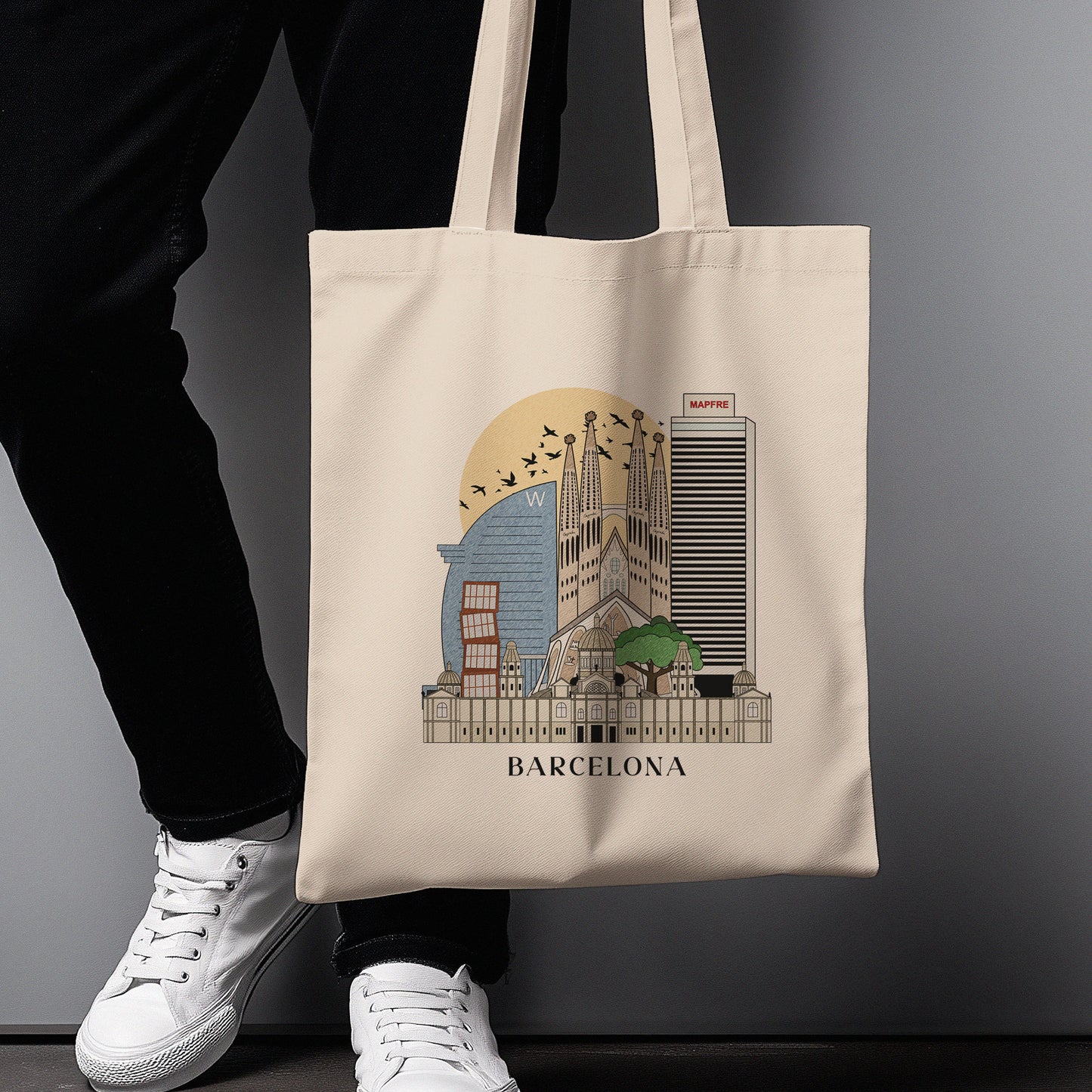 Barcelona Personalized Tote Bag