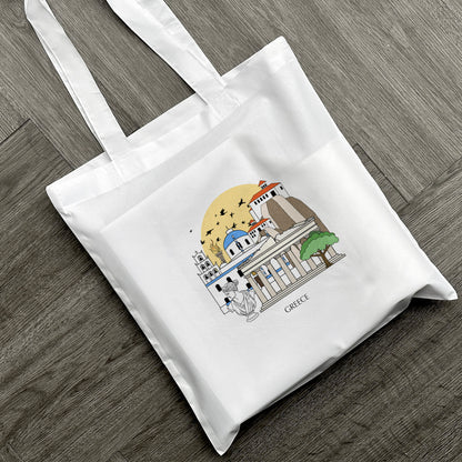 Greece Personalised Tote Bag