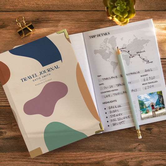 Personalised Travel Journal | Shapes