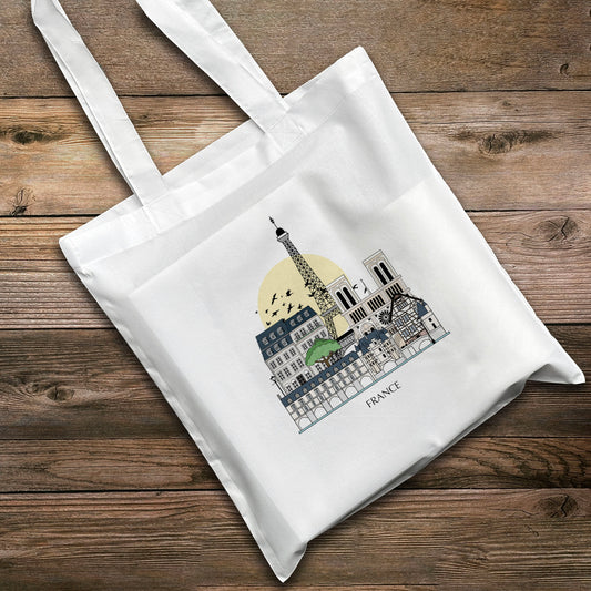 France Personalised Tote Bag