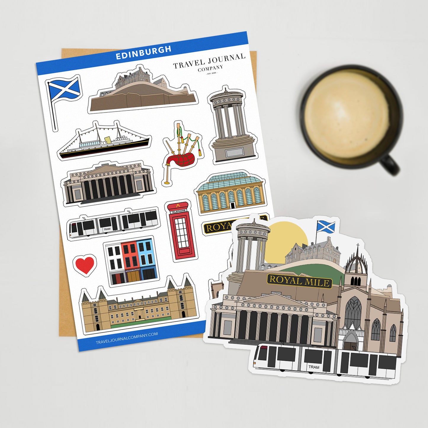 Edinburgh Travel Stickers
