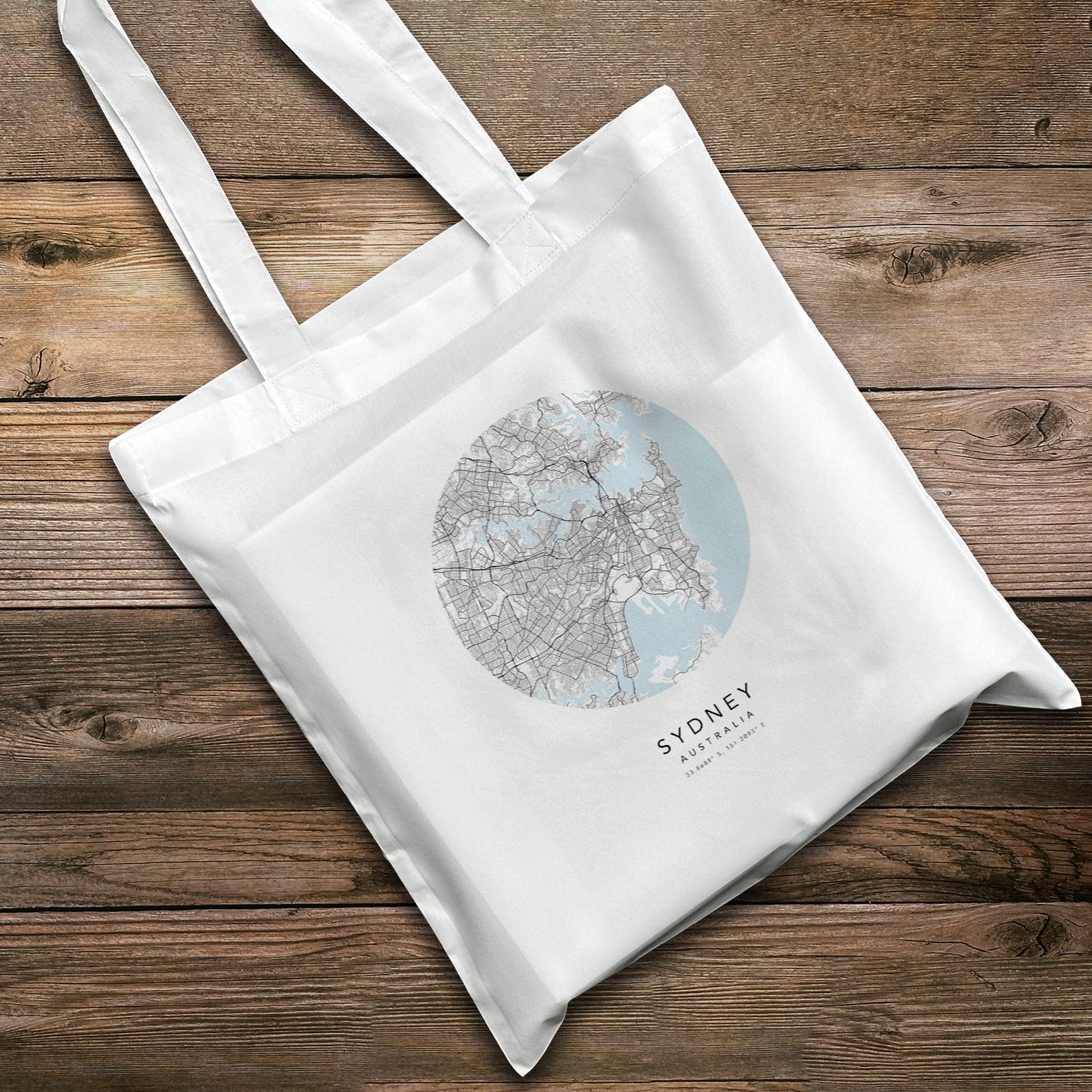 Sydney Personalised City Map Tote Bag