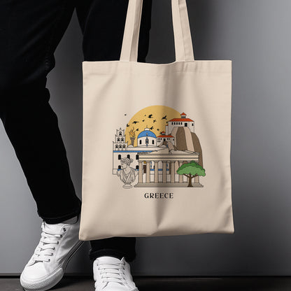 Greece Personalized Tote Bag