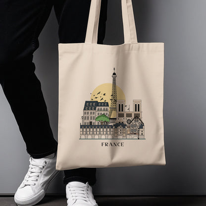 France Personalized Tote Bag