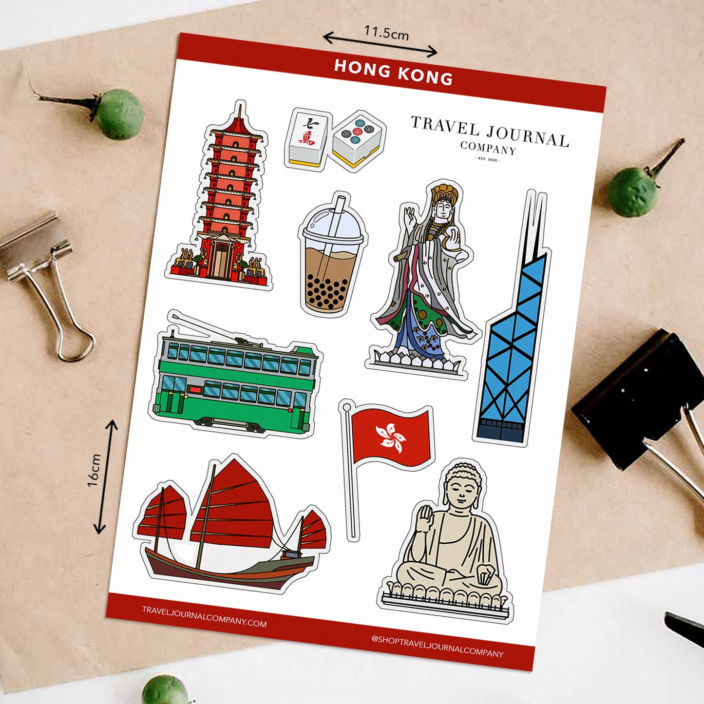 Hong Kong - China Travel Stickers