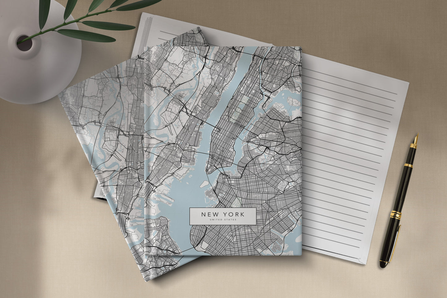 Personalised New York City Map Travel Journal