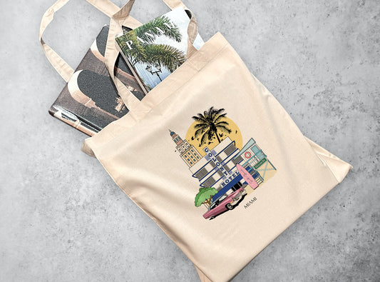 Miami Florida Personalised Tote Bag