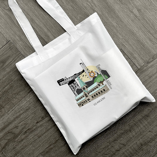 Glasgow Scotland Personalised Tote Bag