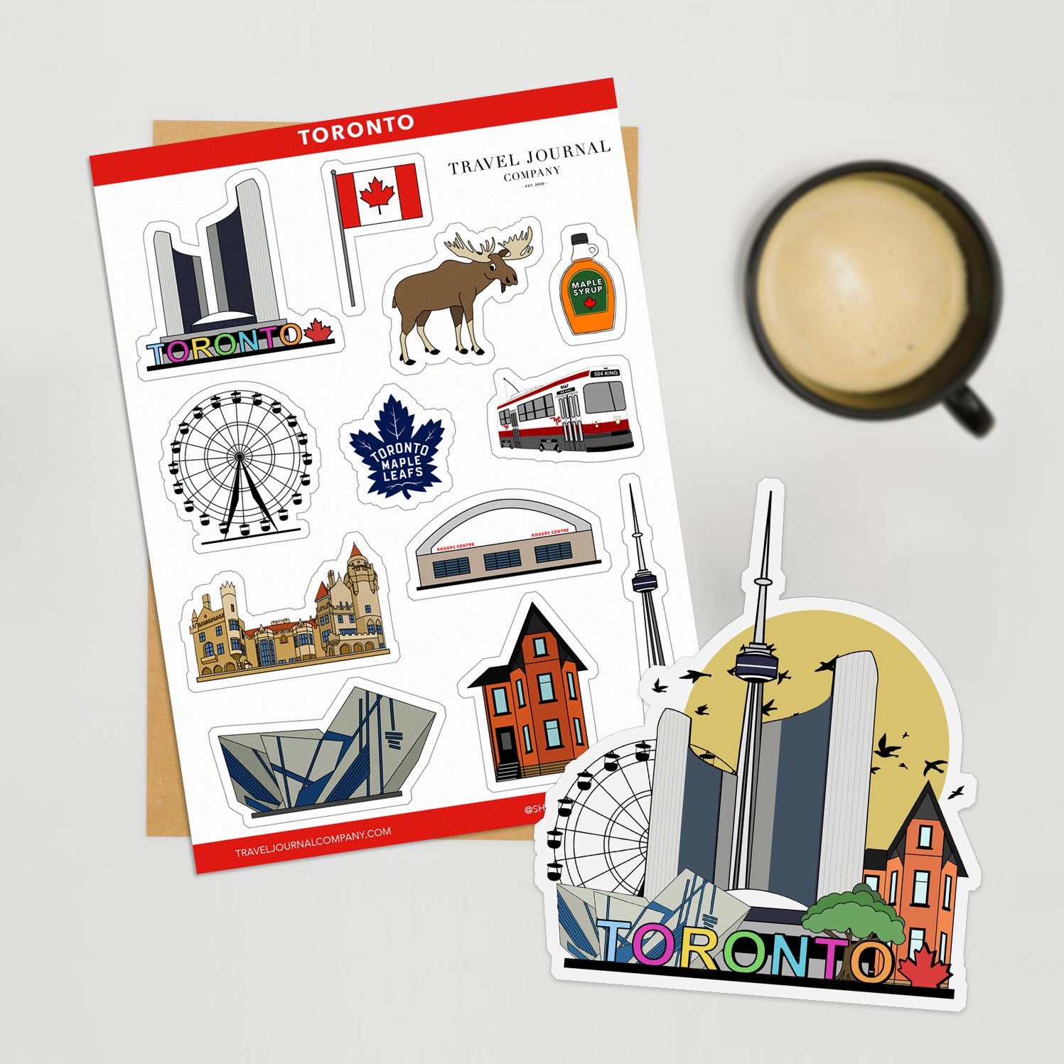 Toronto Sticker Png Toronto Travel Stickers – Travel Journal Company
