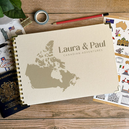 Canada Personalized Travel Scrapbook/Photo Album