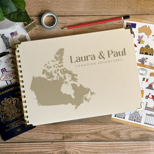 Canada Personalized Travel Scrapbook/Photo Album