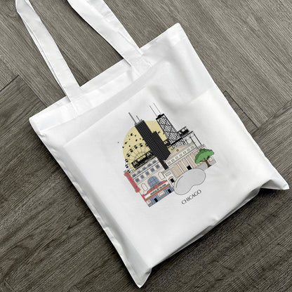 Chicago Illinois Personalised Tote Bag