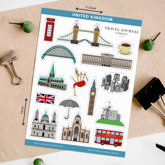 United Kingdom Travel Stickers