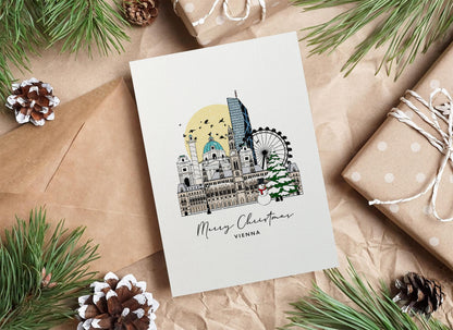 Vienna Personalised Christmas/Holiday Greeting Card