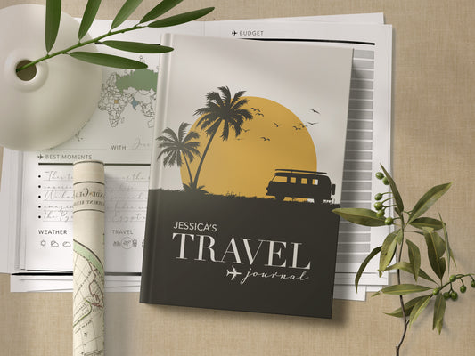 Sunset Personalised Travel Journal