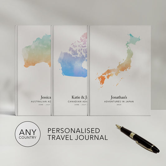 Any Country Personalised Travel Journal