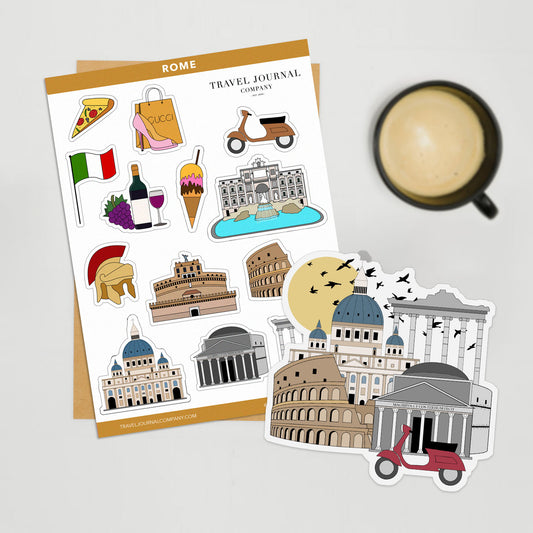 Rome Travel Stickers