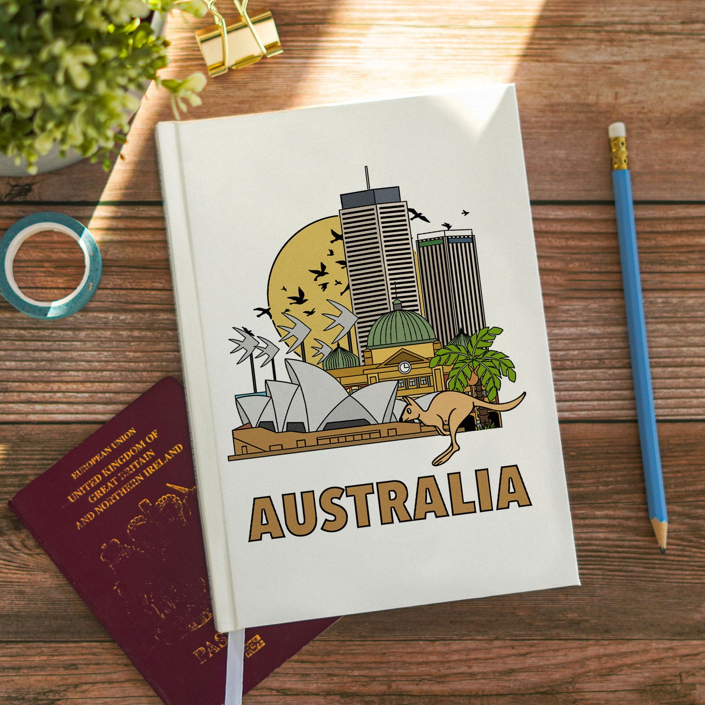 Australia Notebook Illustrated Travel Journal Series