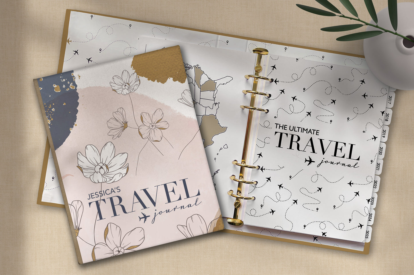 Ultimate Travel Journal Binder - Floral