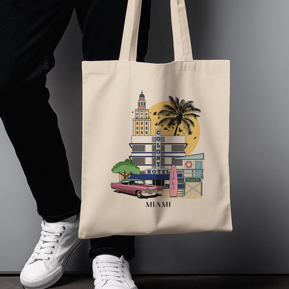 Miami Personalized Tote Bag