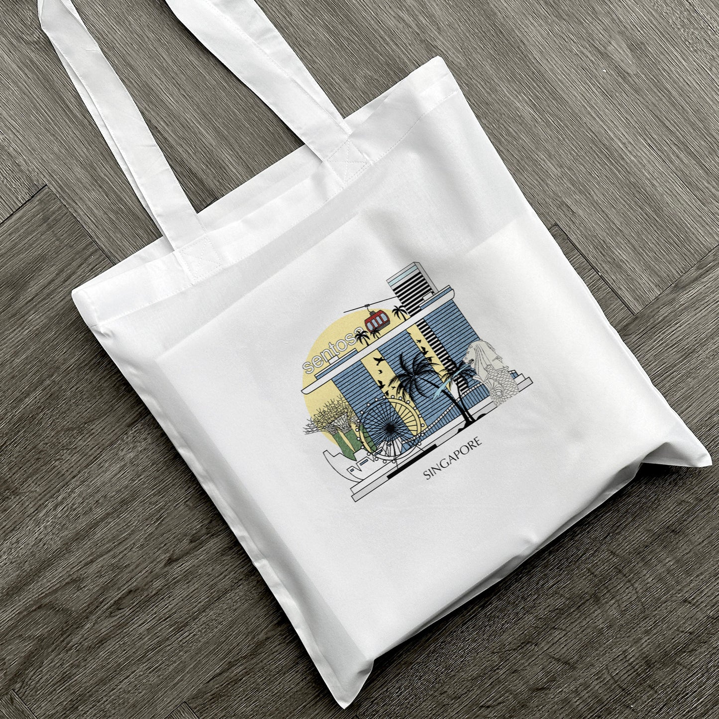 Singapore California Personalised Tote Bag