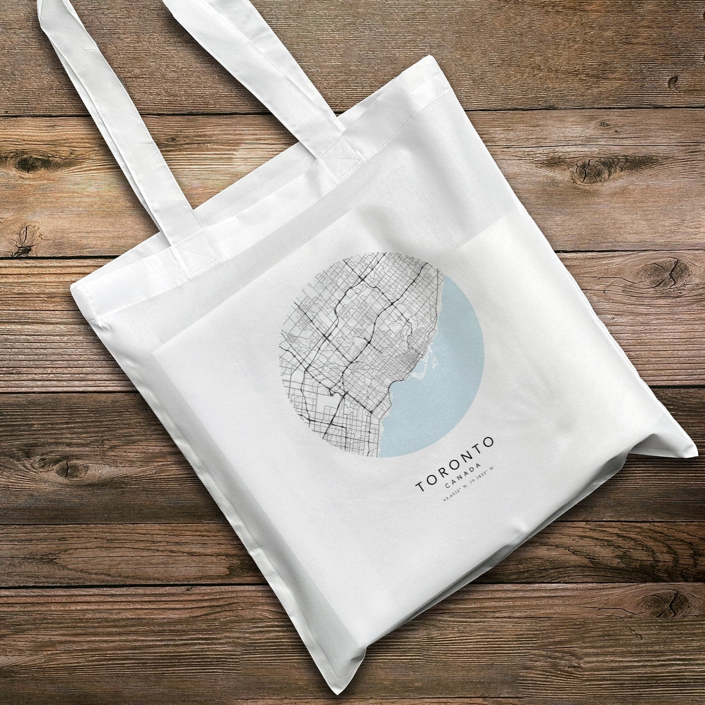 Toronto Personalised City Map Tote Bag