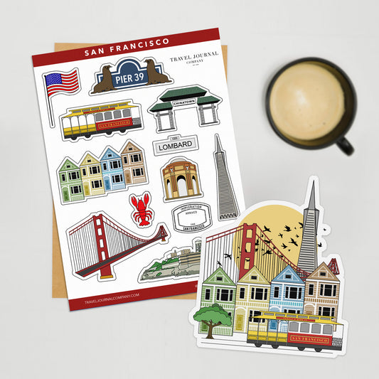 San Francisco Travel Stickers