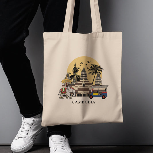 Cambodia Personalized Tote Bag
