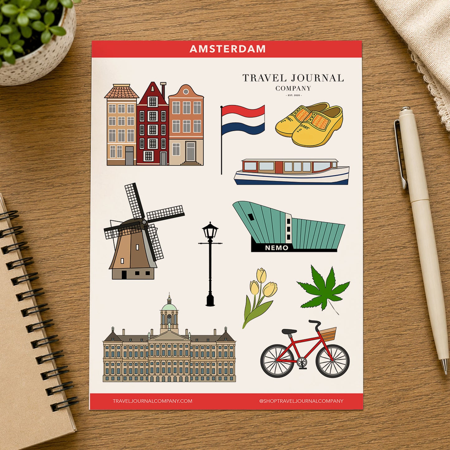 Amsterdam Travel Stickers