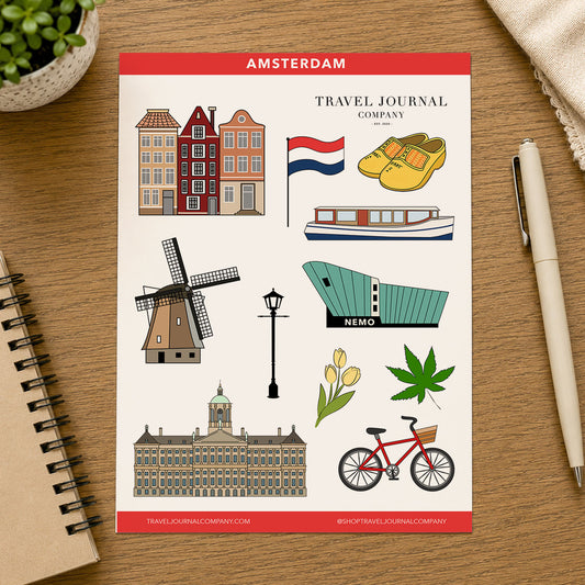 Amsterdam Travel Stickers