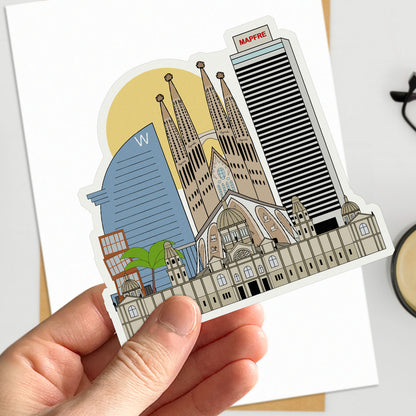 Barcelona Travel Stickers
