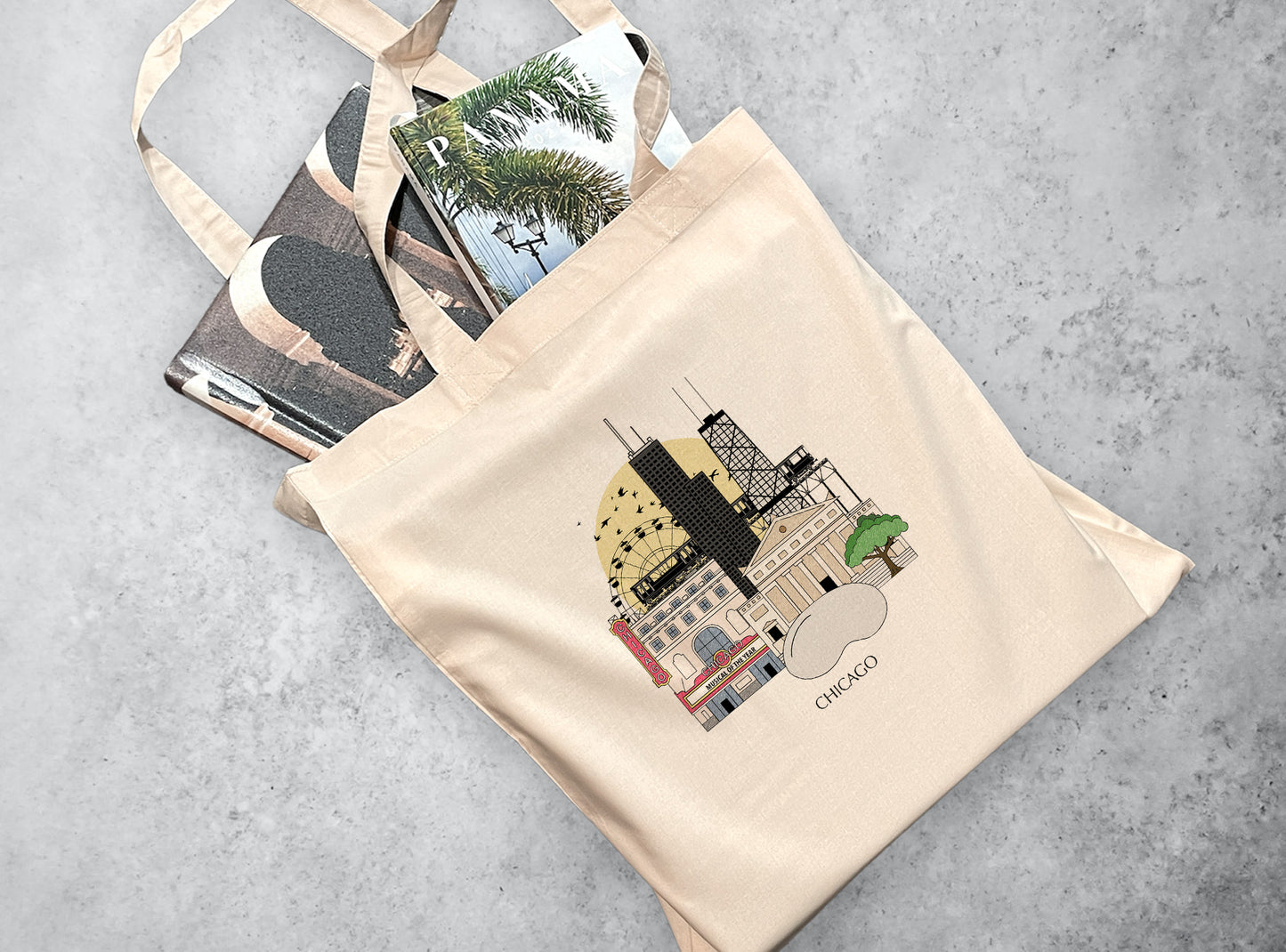 Chicago Illinois Personalised Tote Bag