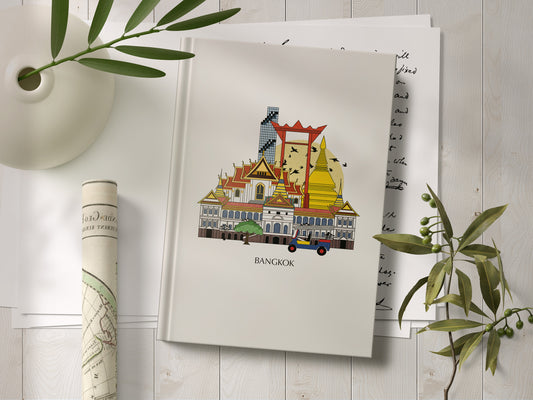 Bangkok Personalised Illustrated Travel Journal/Notebook