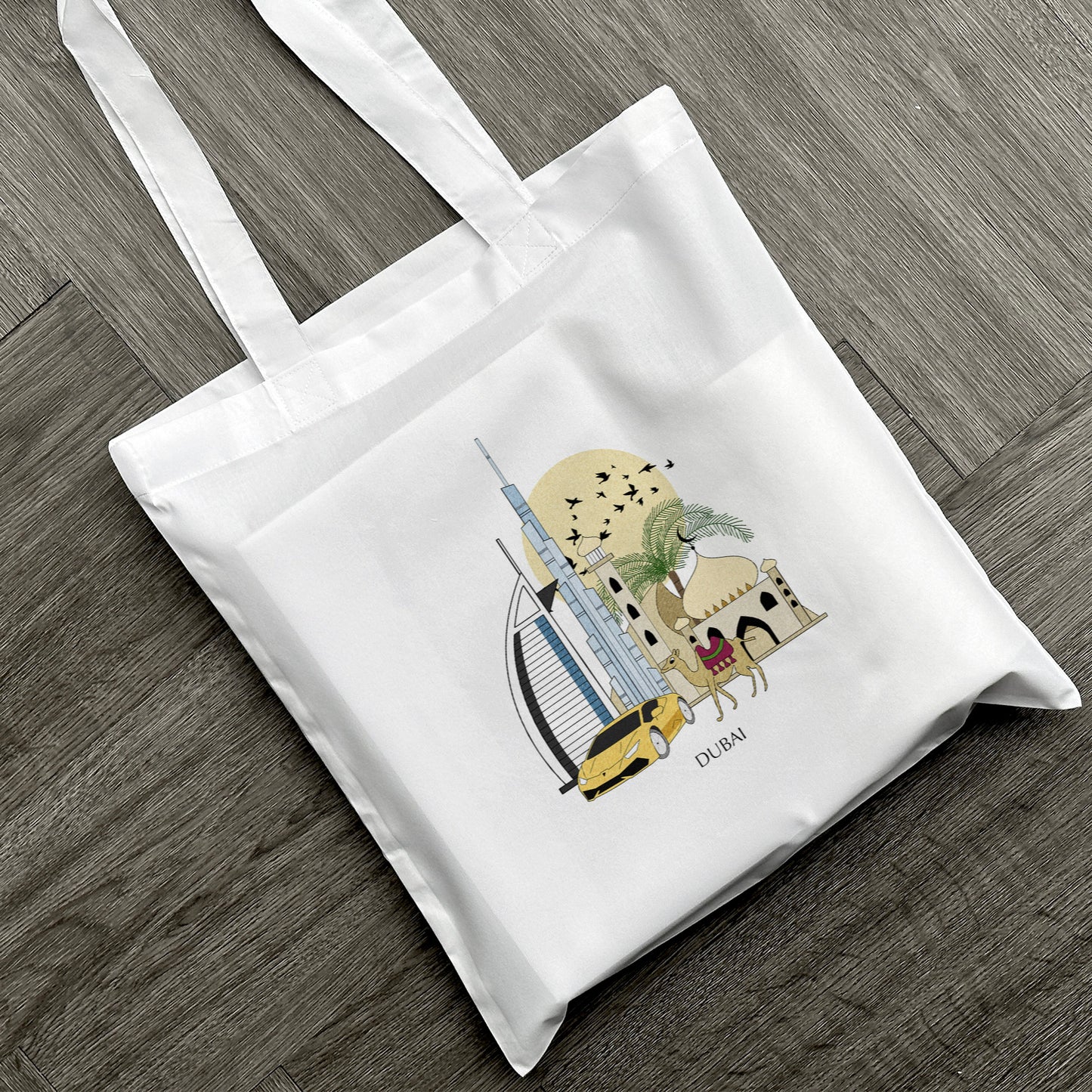 Dubai UAE Personalised Tote Bag