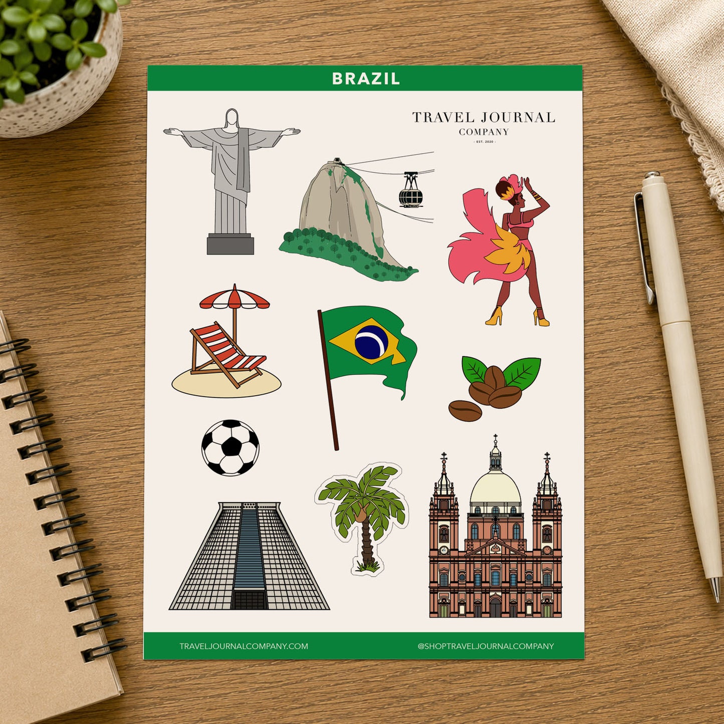 Brazil - Rio de Janeiro Travel Stickers