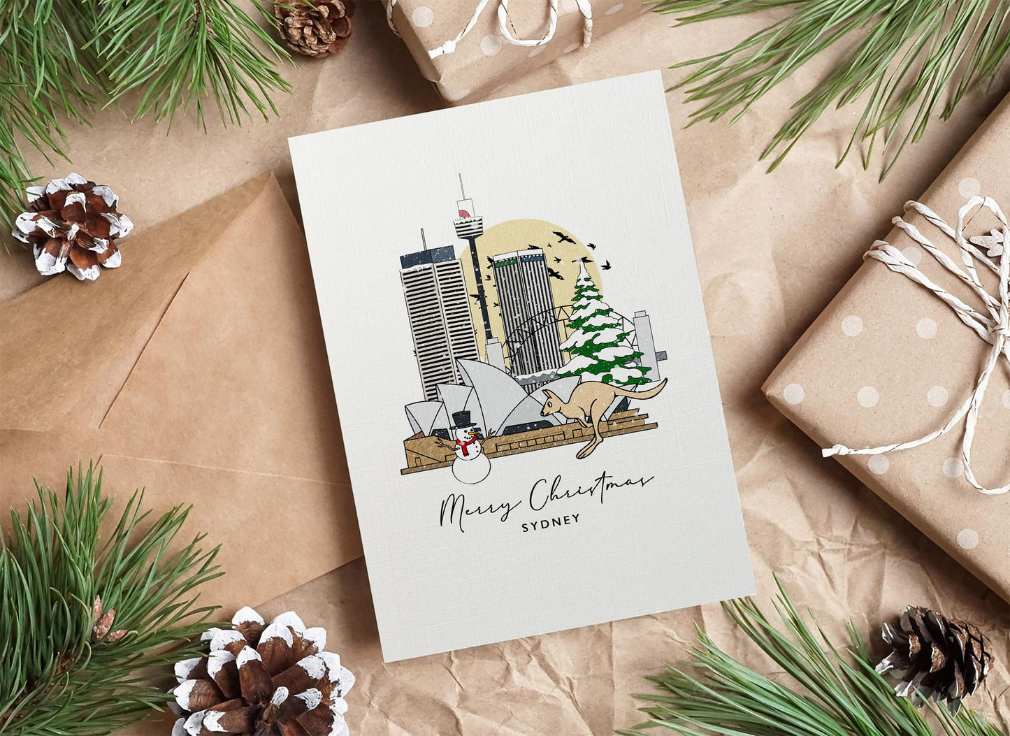 Sydney Personalised Christmas/Holiday Greeting Card