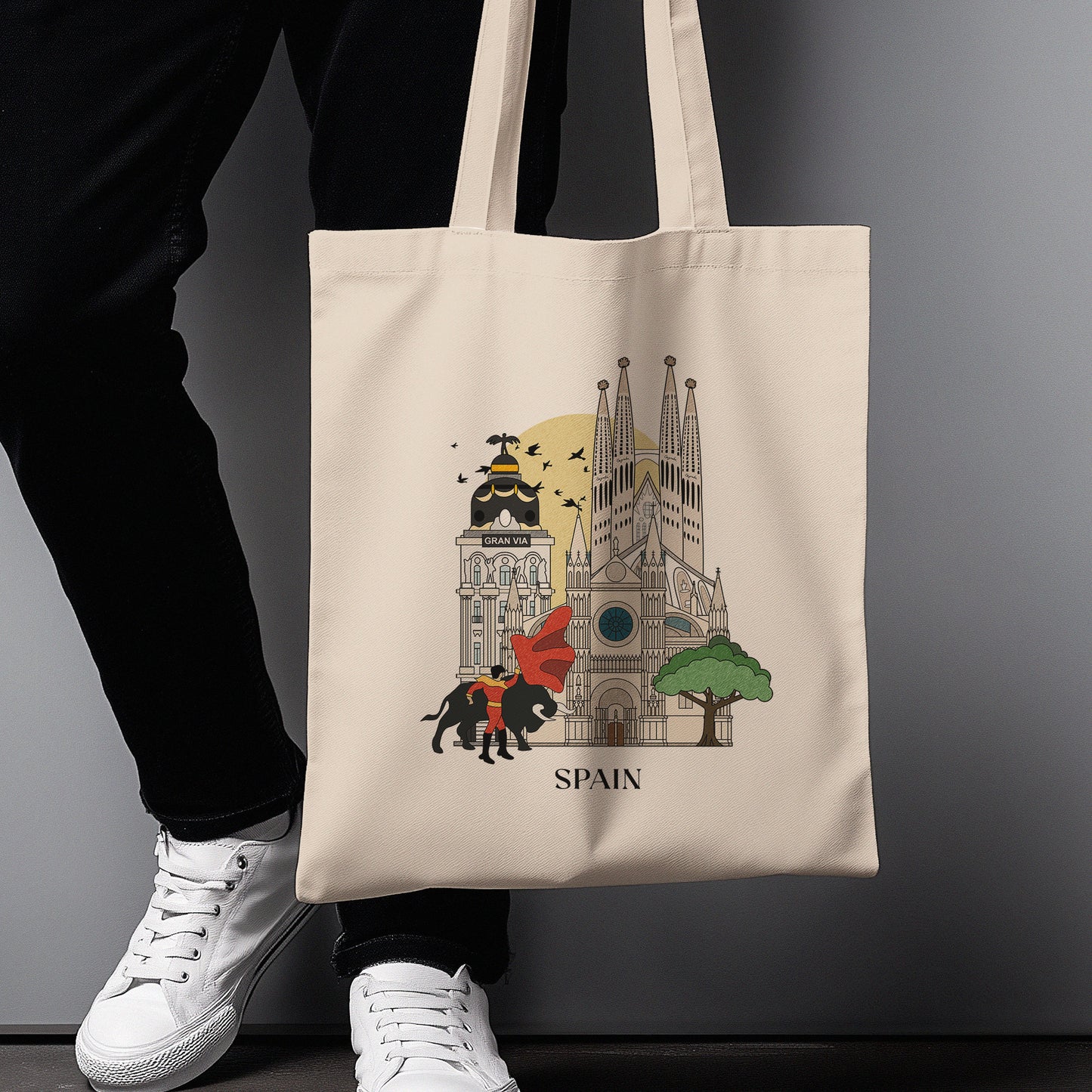 Spain Personalized Tote Bag