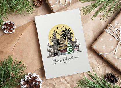 Bali Personalised Christmas/Holiday Greeting Card