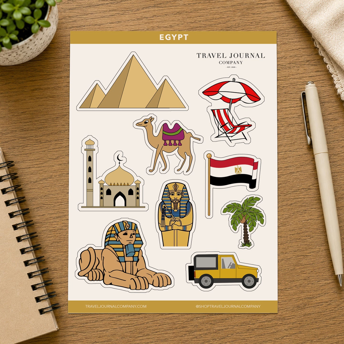 Egypt - Cairo Travel Stickers