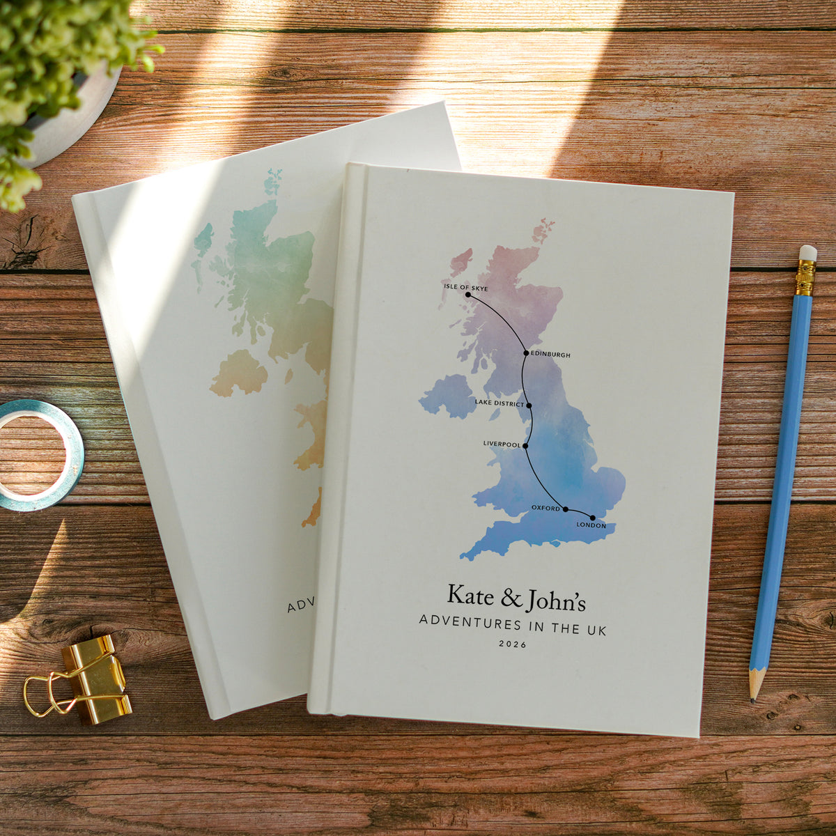 United Kingdom/England Personalised Travel Journal | Travel Map Diary, Planner & Bucket List Book